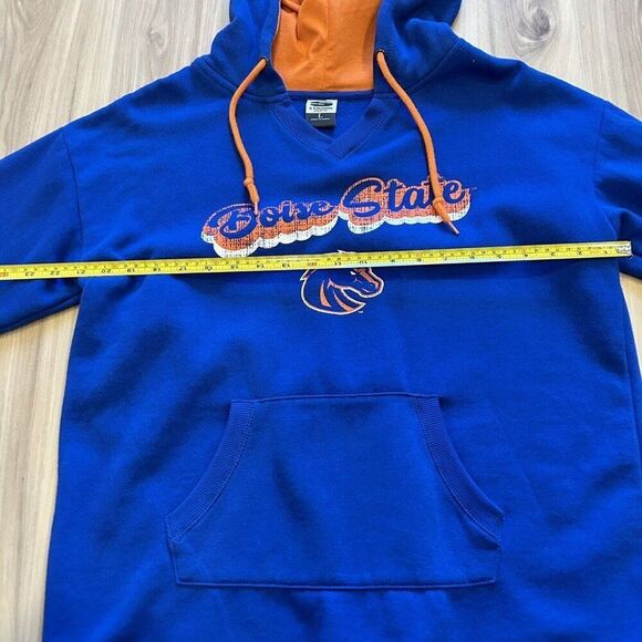 BOISE STATE Broncos Blue & Orange Hoodie by Stadium Athletics Size L Super Soft - Picture 6 of 10